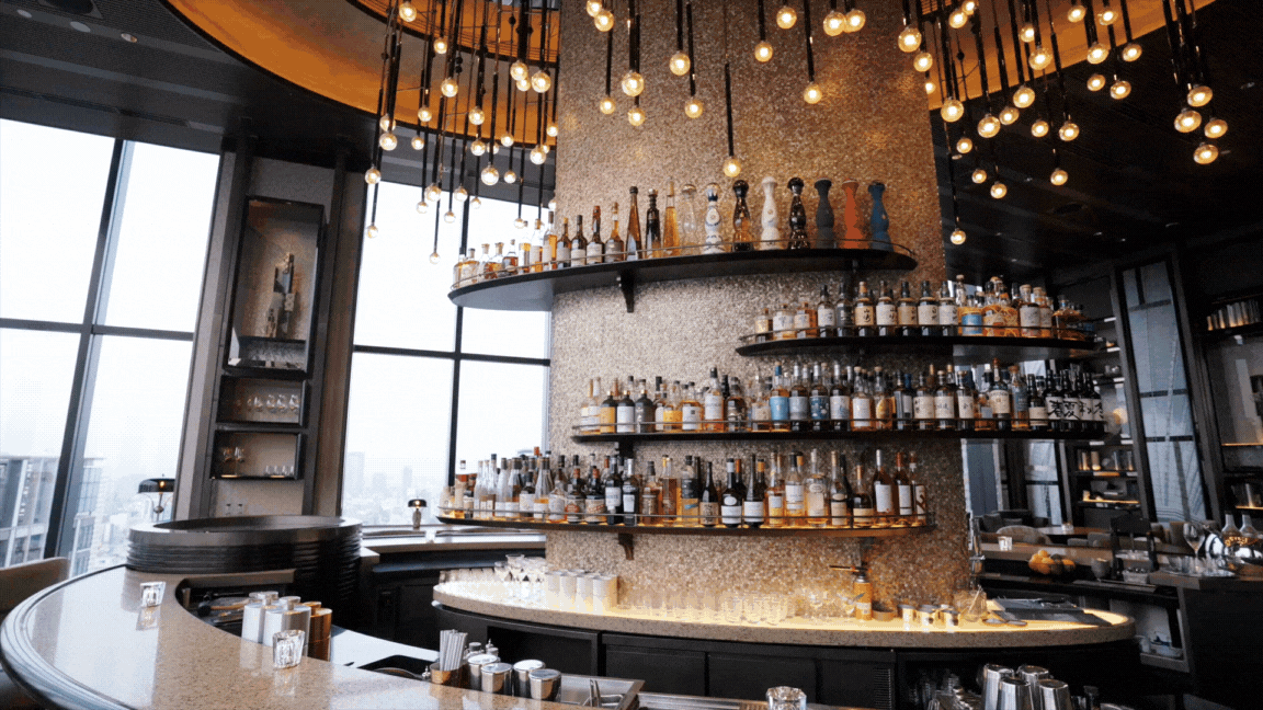 Crafted cocktails meet skyline views at Four Seasons Osaka's Bar Bota.